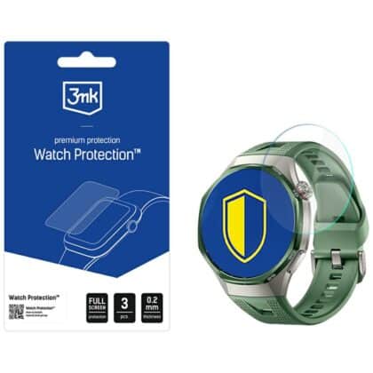 3MK FlexibleGlass (3 Τεμάχια) Μεμβράνη Προστασίας για Huawei Watch GT 7 Pro 46mm, Διαφανές