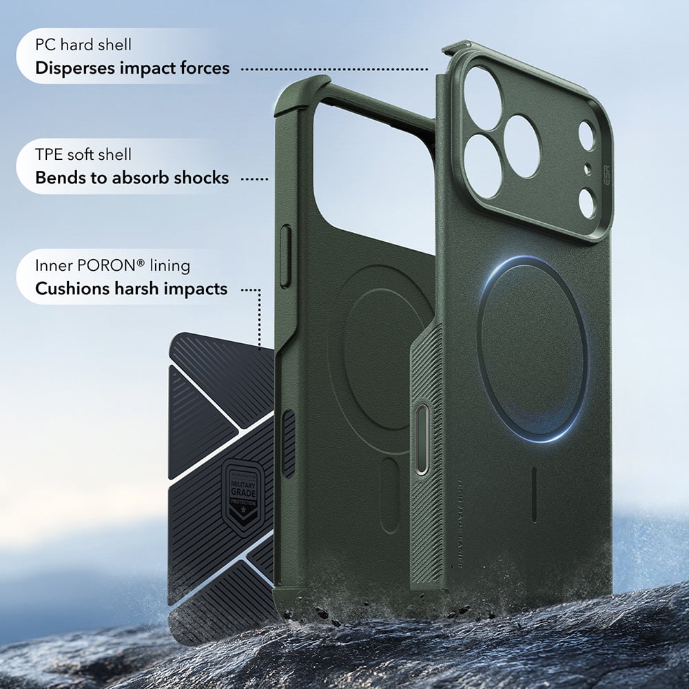 ESR - Cyber Halolock - iPhone 18 Pro Max / iPhone 17 Pro Max - Ελαιόχρωμο Πράσινο - Image 4