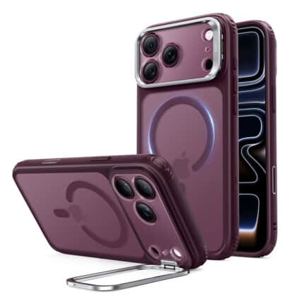 Κόκκινη θήκη ESR Classic Hybrid HaloLock για iPhone 17 Pro και 18 Pro με βάση στήριξης