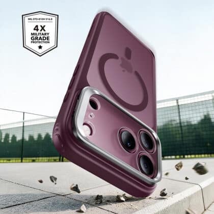 Κόκκινη θήκη ESR Classic Hybrid HaloLock για iPhone 17 Pro και 18 Pro με βάση στήριξης