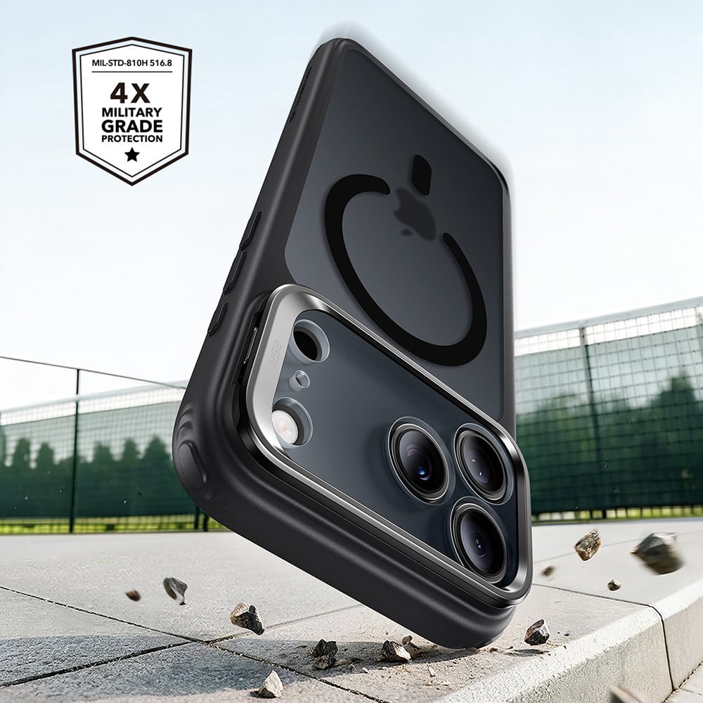 ESR Classic Hybrid HaloLock Kickstand iPhone 18 Pro Max / iPhone 17 Pro Max Ματ Μαύρο - Image 2