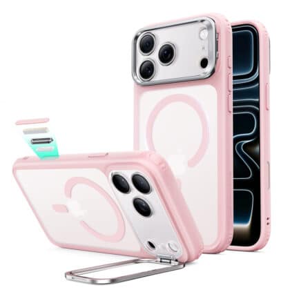 ESR Classic Hybrid HaloLock Kickstand - θήκη για Apple iPhone 18 Pro / 17 Pro - Ροζ