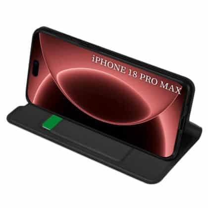 Μαύρη θήκη τύπου βιβλίο Techsuit Magskin Book για Apple iPhone 18 Pro Max