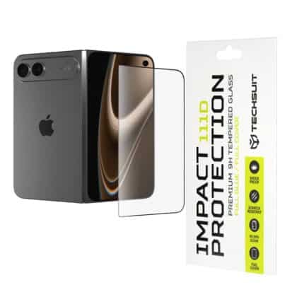 Techsuit 111D Μεμβράνη Γυαλιού Πλήρους Κάλυψης, iPhone Ultra, Μαύρο