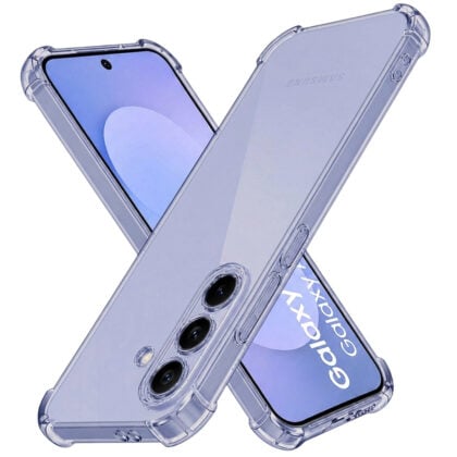 Techsuit - Διάφανο Αντικραδασμικό Σιλικόνης - Samsung Galaxy S26 FE / S25 FE - Smoke Black