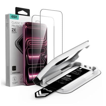 ESR UltraFit Classic Tempered Glass (2 Τεμάχια) για iPhone 18 Pro Max / iPhone 17 Pro Max, Μαύρο