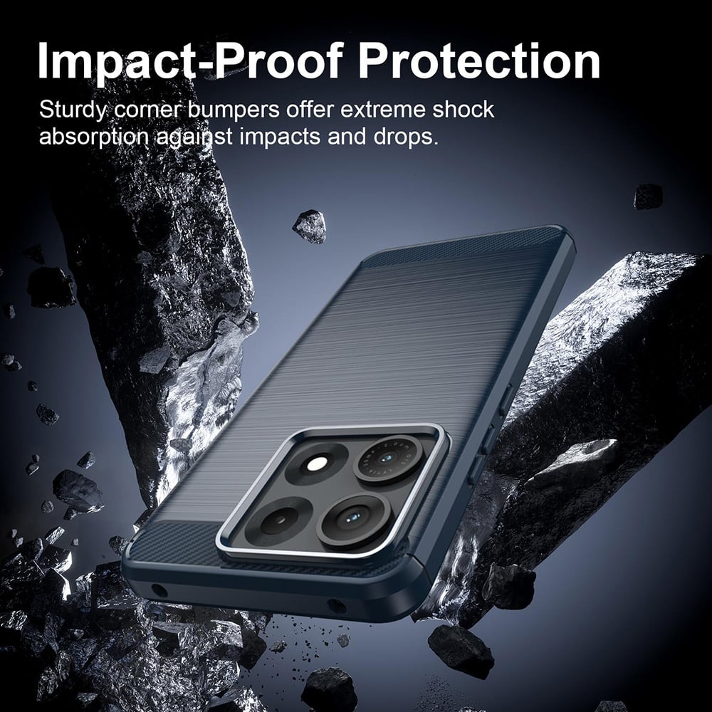 Techsuit - Carbon Silicone - Motorola Edge 70 Max - Μπλε - Image 2