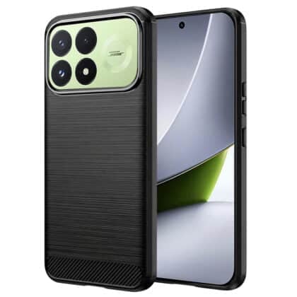 Techsuit Carbon Silicone - θήκη για Xiaomi Poco F9 Pro - Μαύρο