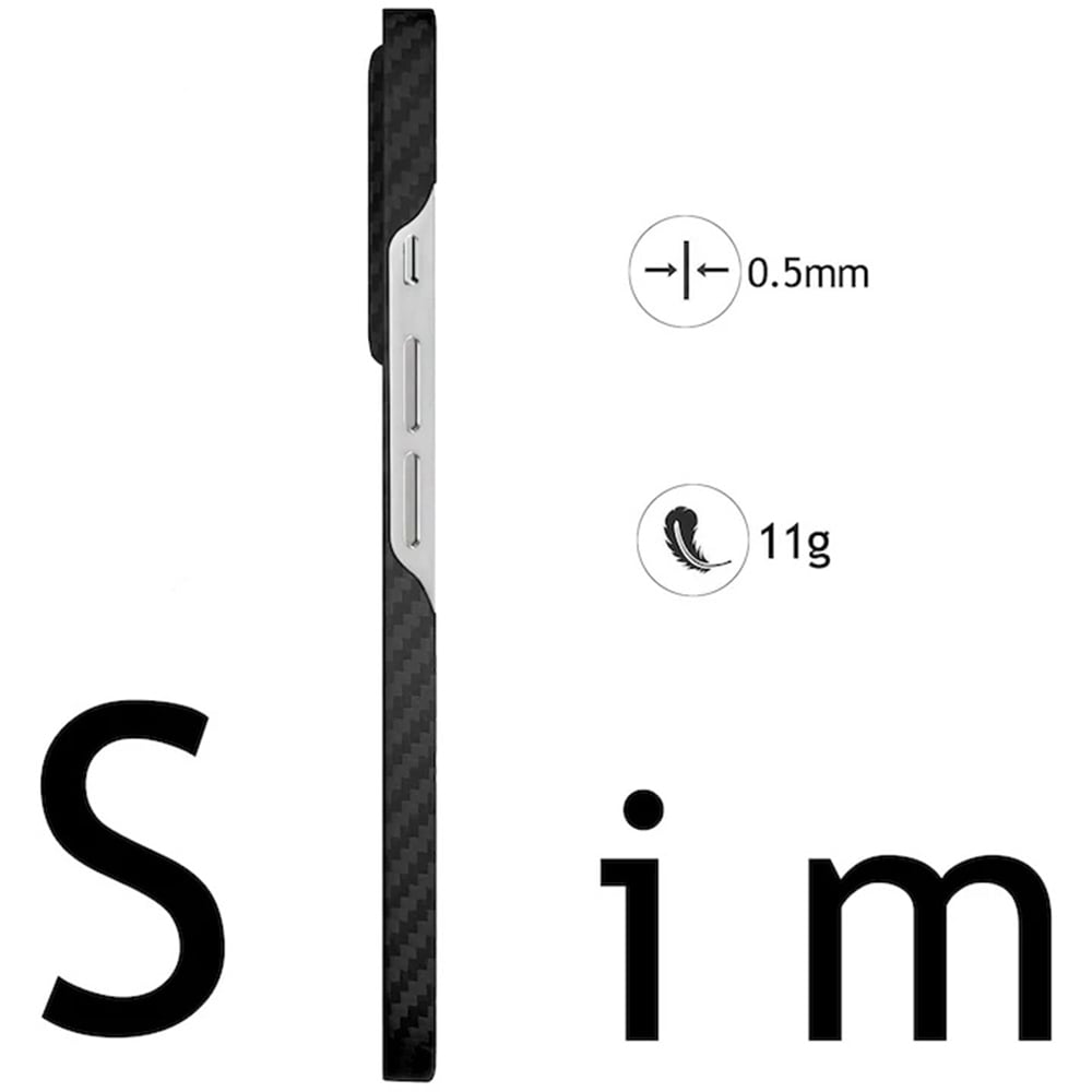 Techsuit - Aramid Fiber MagSafe - iPhone 18 Pro Max / iPhone 17 Pro Max - Μαύρο - Image 2
