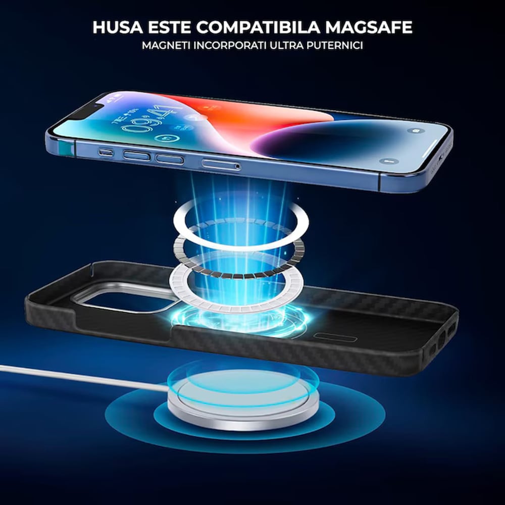 Techsuit - Aramid Fiber MagSafe - iPhone 18 Pro Max / iPhone 17 Pro Max - Μαύρο - Image 5