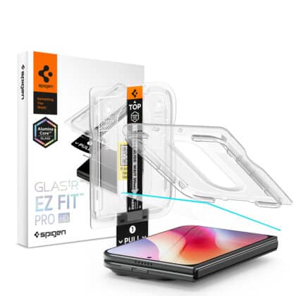 Spigen Glas.tR EZ-FIT Pro HD (AGL12014) Μεμβράνη Θωρακισμένου Γυαλιού για iPhone Duo, Διαφανής