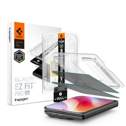 Spigen Glas.tR EZ-FIT Pro HD (AGL12015) Μεμβράνη Προστασίας Οθόνης για iPhone Duo, 2 Τεμάχια