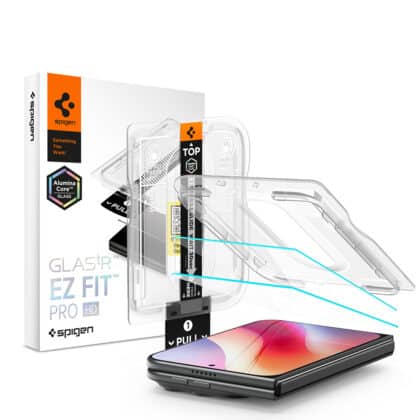 Spigen Glas.tR EZ-FIT Pro HD (AGL12013) Μεμβράνη Κινητού για iPhone Duo, Διάφανο (2 Τεμάχια)