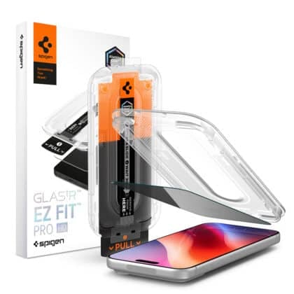 Spigen Glas.tR EZ-FIT Pro HD (AGL12034) Μεμβράνη Οθόνης iPhone 18 Pro Max, Privacy
