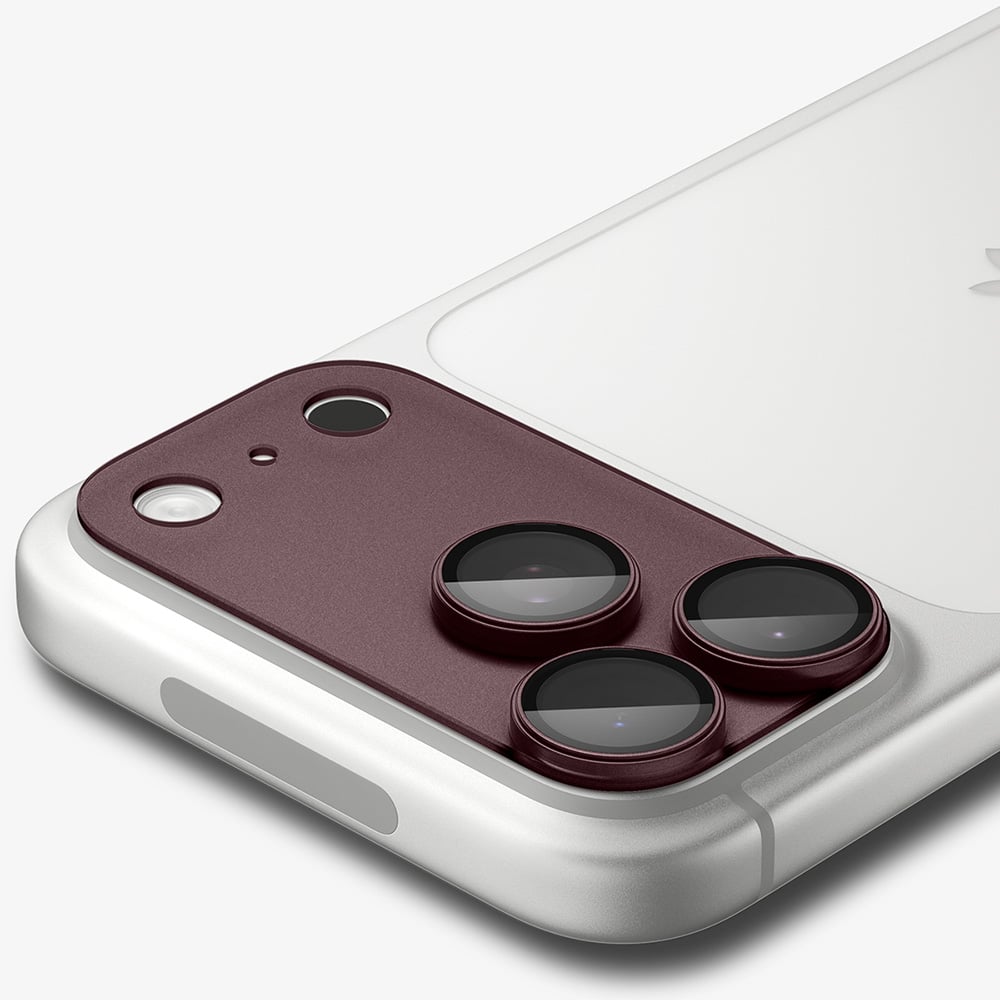 Spigen Optik.tR EZ Fit Pro XL Γυαλί Κάμερας (AGL12036) για iPhone 18 Pro, Dark Cherry - Image 4