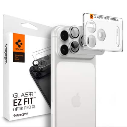 Spigen Optik.tR EZ Fit Pro XL Camera Glass (AGL12038) iPhone 18 Pro Ασημί