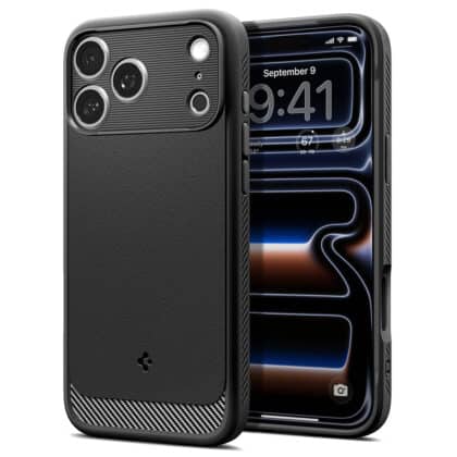 Spigen Rugged Armor - θήκη για Apple iPhone 18 Pro Max / 17 Pro Max - Μαύρο
