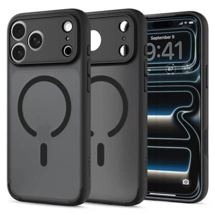 Μαύρη θήκη Spigen Ultra Hybrid με δακτύλιο MagSafe για iPhone 17 Pro Max και 18 Pro Max