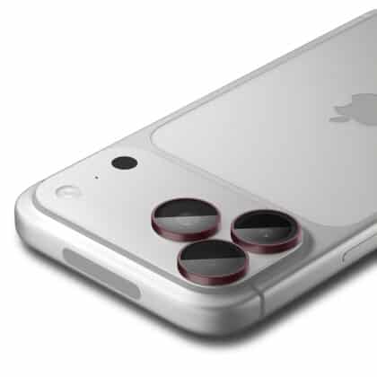 Spigen Optik.tR EZ Fit Pro γυάλινος προστάτης κάμερας κόκκινο για iPhone 18 Pro και 18 Pro Max