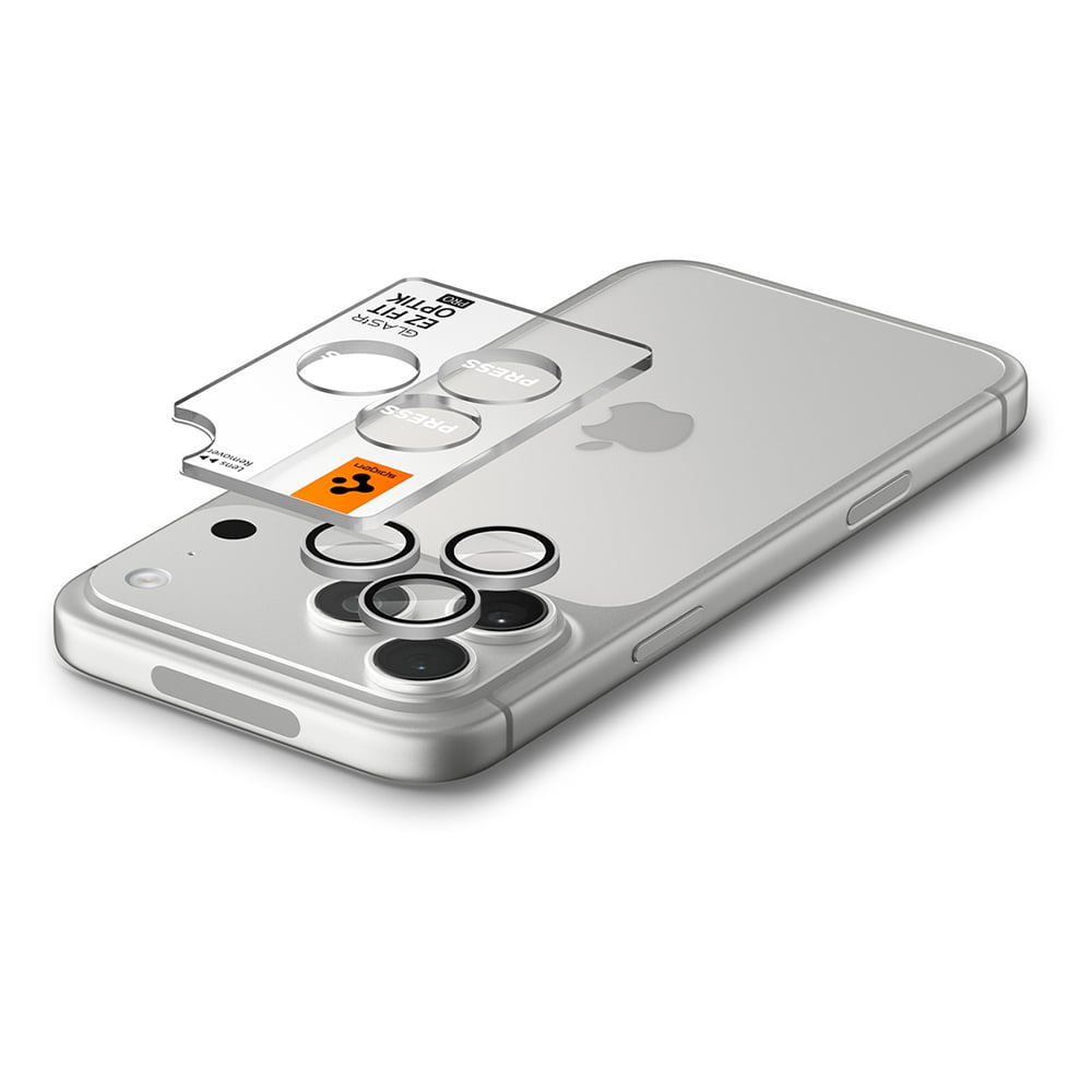 Spigen Optik.tR EZ Fit Pro Camera Glass (AGL12046) Προστασία Κάμερας για iPhone 18 Pro / iPhone 18 Pro Max, Ασημί - Image 5