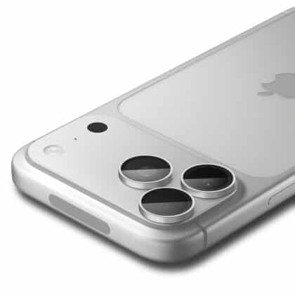 Spigen Optik.tR προστατευτικός φακός κάμερας ασημί από γυαλί για iPhone 18 Pro και 18 Pro Max