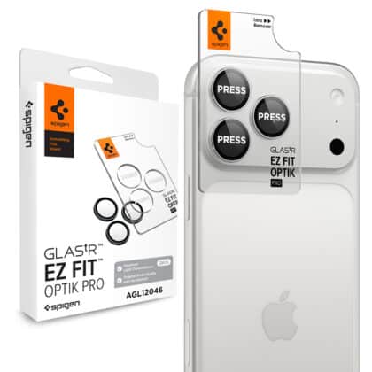 Spigen Optik.tR προστατευτικός φακός κάμερας ασημί από γυαλί για iPhone 18 Pro και 18 Pro Max