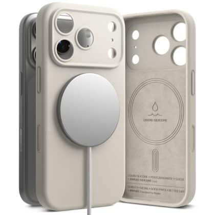 Ringke Silicone Magnetic MagSafe - θήκη για Apple iPhone 18 Pro - Γκρι