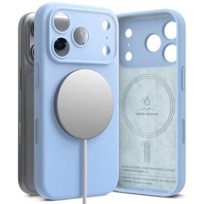 Ringke Silicone Magnetic MagSafe - θήκη για Apple iPhone 18 Pro - Μπλε