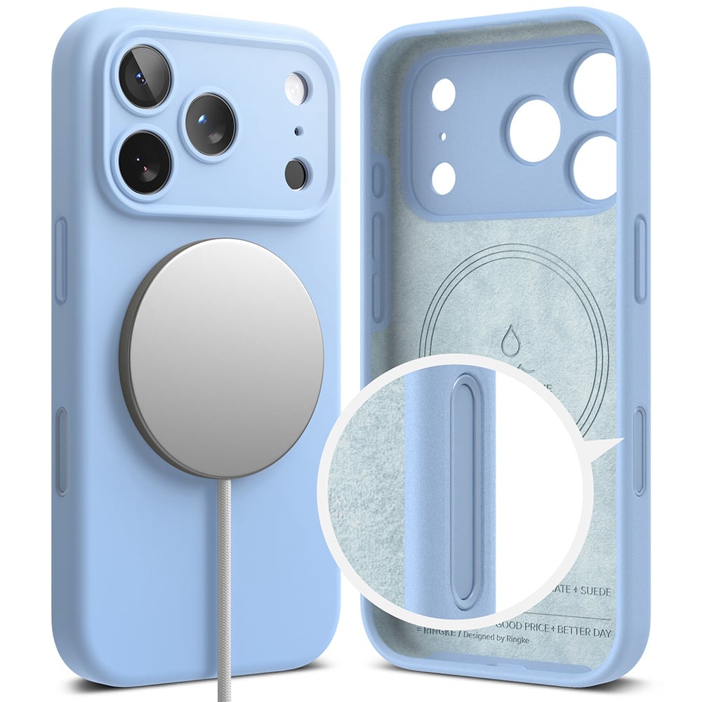 Ringke - MagSafe Σιλικόνη - iPhone 18 Pro - Ανοιχτό Μπλε - Image 2