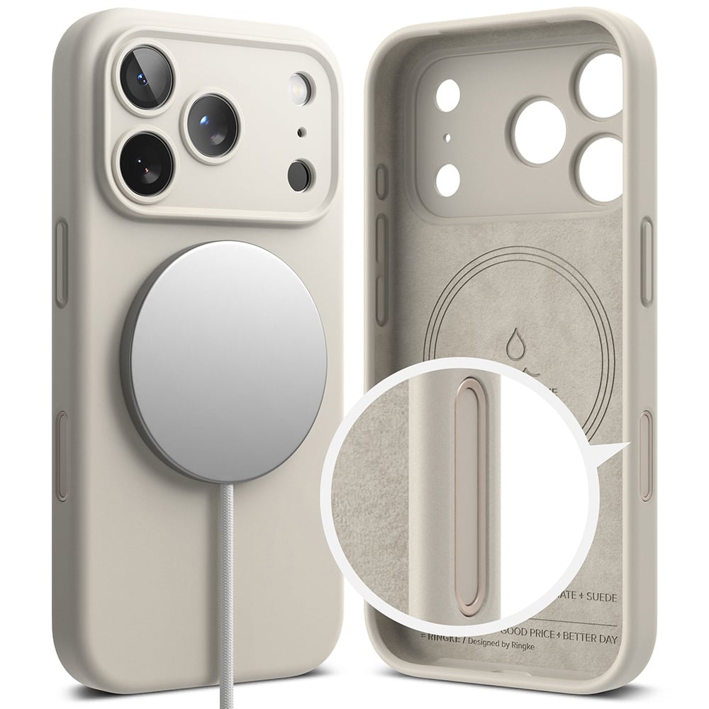Ringke - Θήκη Σιλικόνης MagSafe - iPhone 18 Pro Max - Stone - Image 2