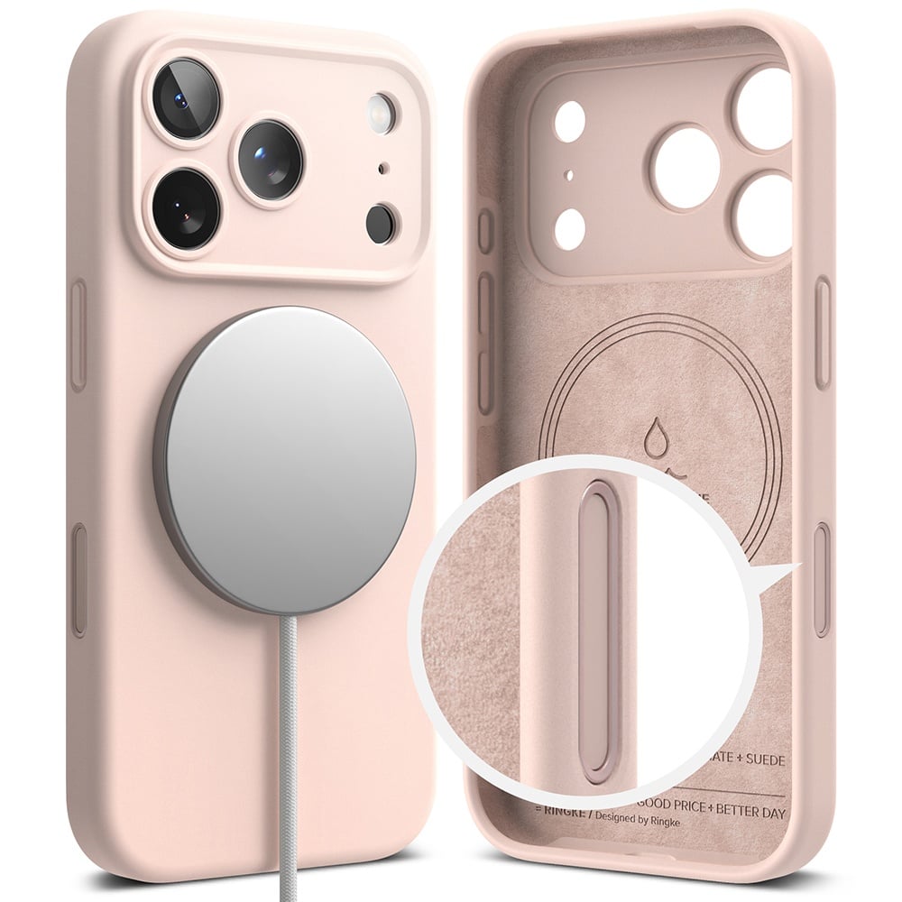Ringke - Θήκη Σιλικόνης MagSafe - iPhone 18 Pro Max - Pink Sand - Image 2