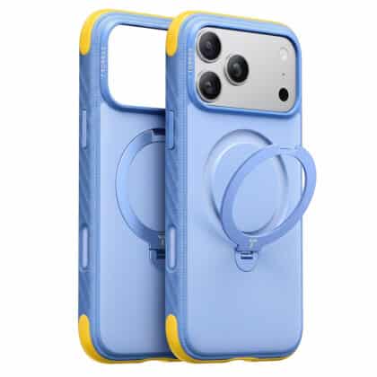 Μπλε θήκη Torras Ostand Q3 Rugged για iPhone 17 Pro με βάση στήριξης και MagSafe