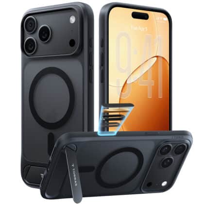 Torras Ostand L1 Guardian - θήκη για Apple iPhone 18 Pro / 17 Pro - Μαύρο