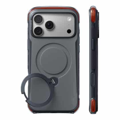 Μαύρη θήκη Torras Ostand Q3 Air Pro για Apple iPhone 18 Pro με βάση στήριξης και MagSafe