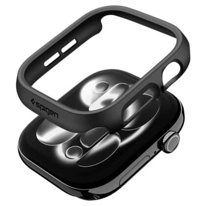Μαύρη θήκη Spigen Thin Fit από σκληρό πλαστικό για Apple Watch 46mm
