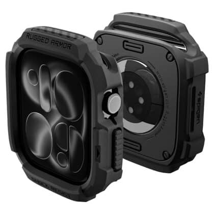 Μαύρη ματ θήκη Spigen Rugged Armor για Apple Watch 46mm