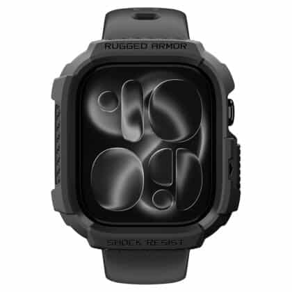 Μαύρη ματ θήκη Spigen Rugged Armor για Apple Watch 46mm
