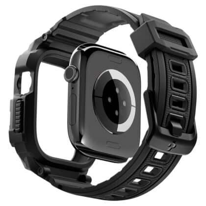 Ματ μαύρη θήκη Spigen Rugged Armor Pro για Apple Watch 12 46mm