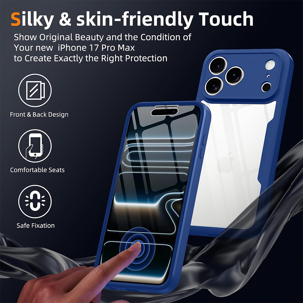 Techsuit - ColorVerse 360 Series + Προστατευτικό Οθόνης - iPhone 18 Pro / iPhone 17 Pro - Μπλε - Image 5