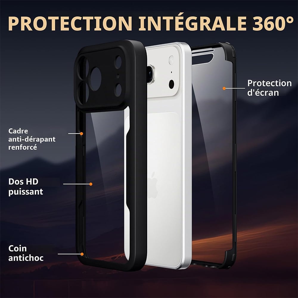 Techsuit - ColorVerse 360 Series + Προστατευτικό Οθόνης - iPhone 18 Pro / iPhone 17 Pro - Μαύρο - Image 2
