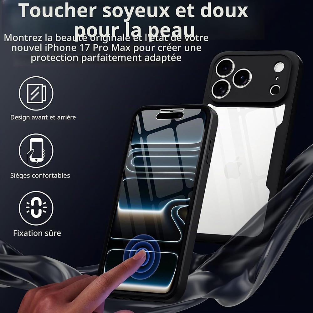 Techsuit - ColorVerse 360 Series + Προστατευτικό Οθόνης - iPhone 18 Pro / iPhone 17 Pro - Μαύρο - Image 5
