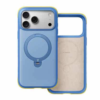 Μπλε θήκη Torras Ostand Q3 Rugged για iPhone 17 Pro με βάση στήριξης και MagSafe