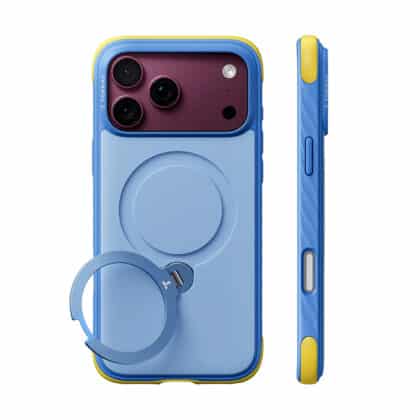 Μπλε θήκη Torras Ostand Q3 Rugged για iPhone 17 Pro με βάση στήριξης και MagSafe