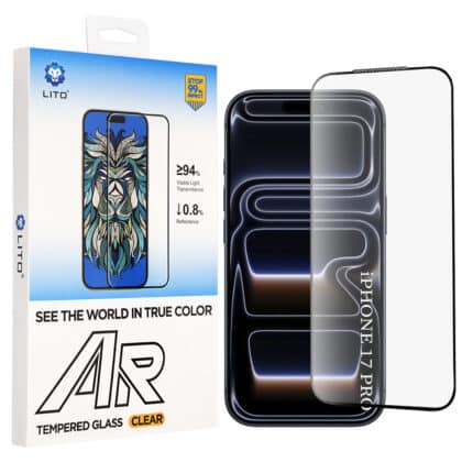 Lito AR SE Tempered Glass για iPhone 18 Pro / iPhone 17 Pro, Μαύρο