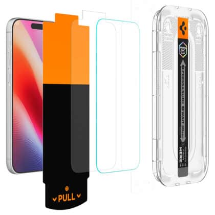 Διάφανη προστατευτική μεμβράνη γυαλιού Spigen Glas.tR EZ-FIT Pro HD για iPhone 17 Pro
