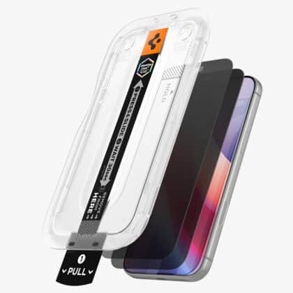 Μεμβράνη προστασίας οθόνης Spigen Glas.tR EZ-FIT Pro HD privacy για iPhone 18 Pro Max, από σκληρυμένο γυαλί