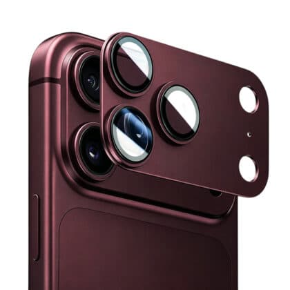 Lito Crown Halo AR + AF Κάλυμμα Φακού Κάμερας για iPhone 18 Pro, Dark Cherry