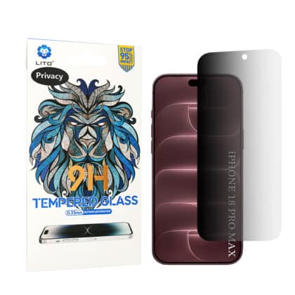Lito 2.5D Classic Glass Μεμβράνη Προστασίας Οθόνης για iPhone 18 Pro Max, Privacy