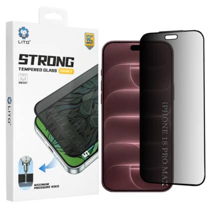 Lito D+ Max Strong Privacy Μεμβράνη Προστασίας για iPhone 18 Pro Max, Μαύρη