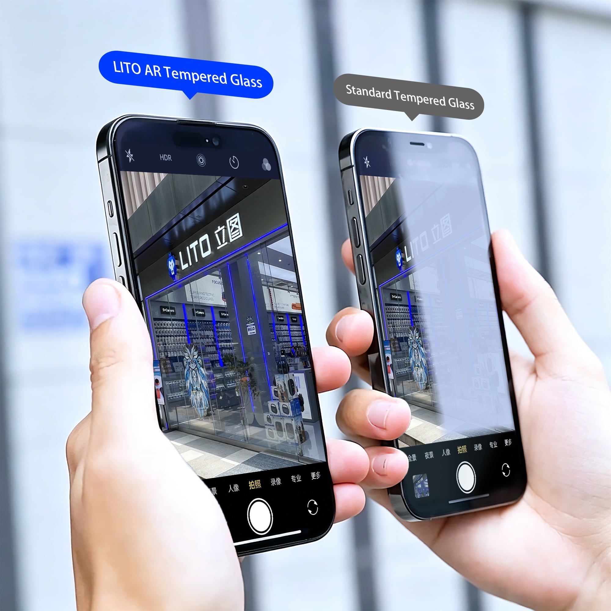 Lito AR SE Tempered Glass iPhone 18 Pro Max / iPhone 17 Pro Max Μαύρο - Image 5